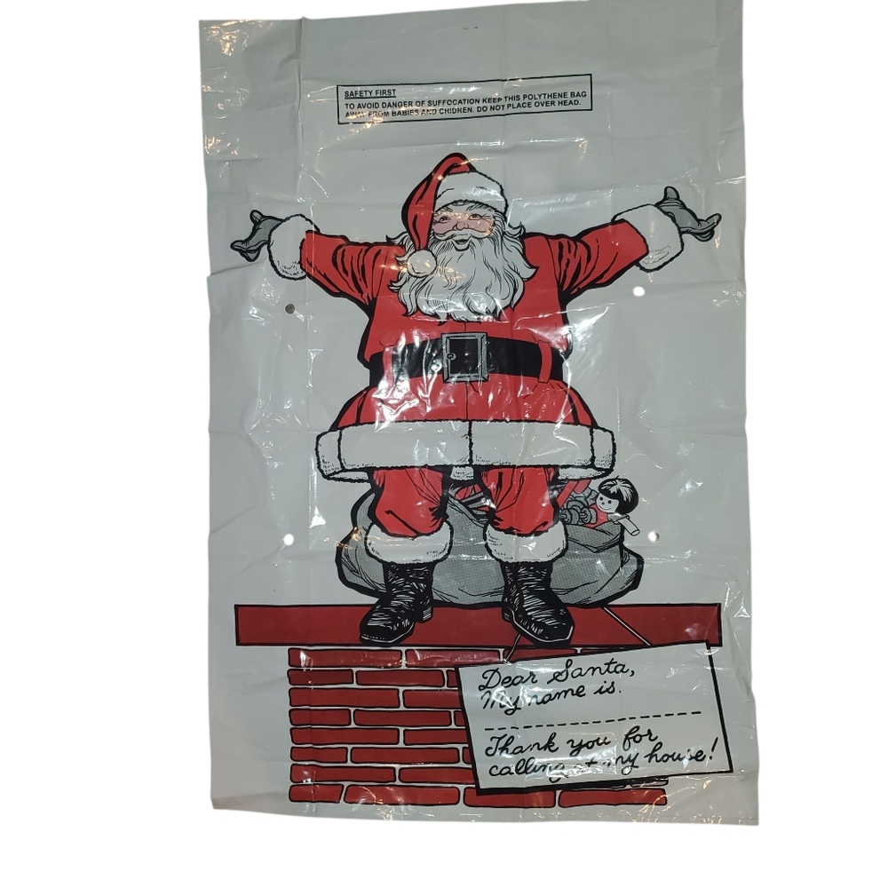 Large Plastic Santa Sack